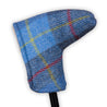 Harris Tweed Blue Head Covers