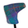 Harris Tweed Purple/Green Head Covers