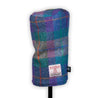 Harris Tweed Purple/Green Head Covers