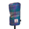 Harris Tweed Purple/Green Head Covers